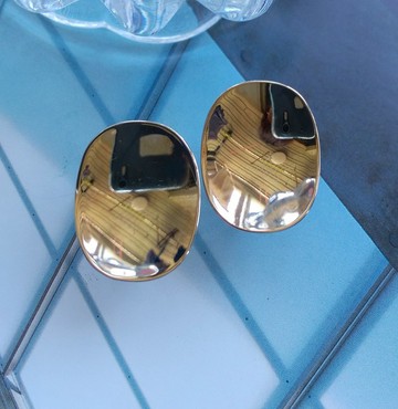 Vintage Jewelry SARAH COV Reflector 系列 夾式耳環
