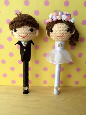 chuchu手作小舖 頭花白紗款 新人簽名筆