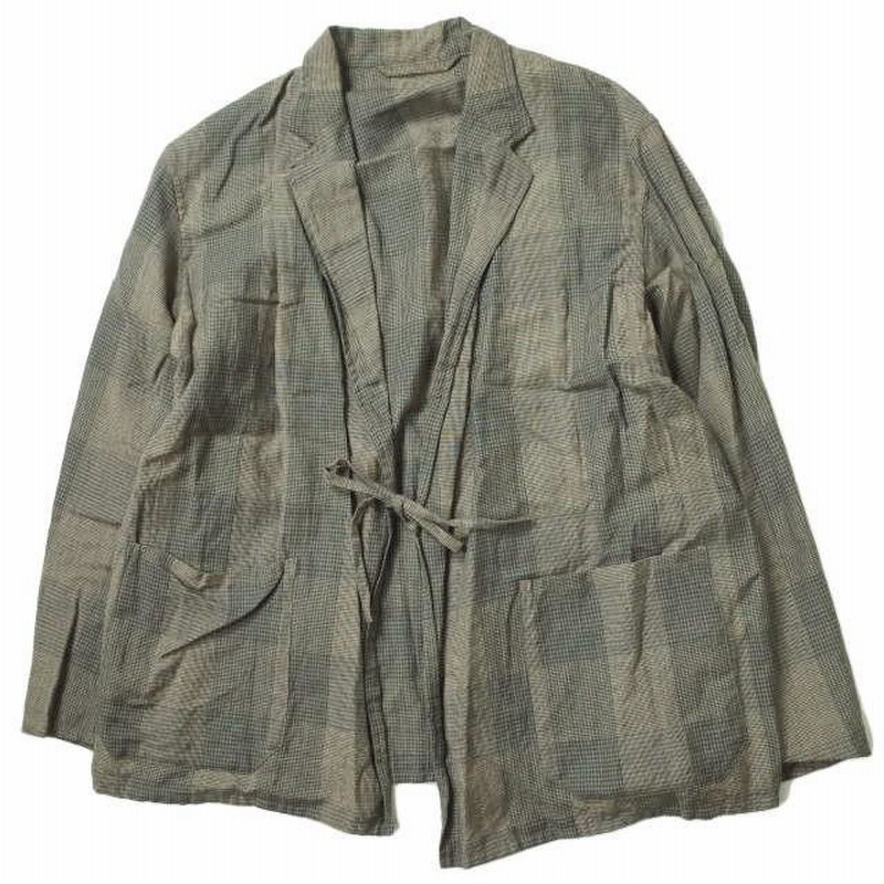 COMOLI コモリ 日本製 Wool Ramie Check Jacket ウールラミーチェック