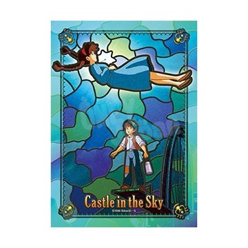真愛日本 宮崎駿 吉卜力 天空之城 日本製 琉璃拼圖 208P 不可思議的光 透明 透光 拼圖 水晶拼圖 盒裝拼圖