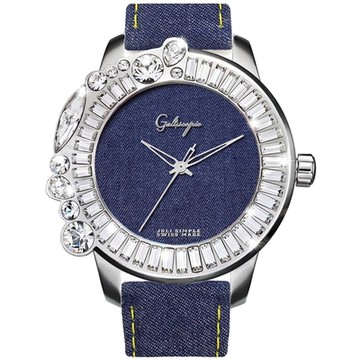 Galtiscopio迦堤 丹寧系列 時尚牛仔布腕錶 新年禮物 推薦 送禮 48mm/JS16SS001DDENIM