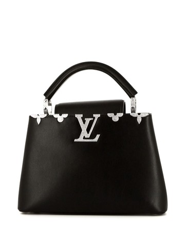 Louis Vuitton Pre-Owned - Capucines BB handbag - women - Leather - One Size - Black