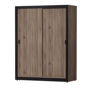 Boden-溫森5.1尺工業風推門/拉門衣櫃-152x61x197cm