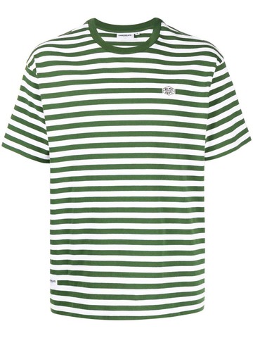 CHOCOOLATE - horizontal-stripe cotton T-shirt - men - Cotton - S - Green