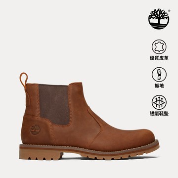 Timberland 男款棕色休閒切爾西靴|A288FF13
