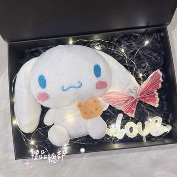 大耳狗禮盒 正版授權 蝴蝶有錢花 鈔票蝴蝶 大耳狗玩偶 三麗鷗 Sanrio Kitty 酷洛米 生日禮物 情人節禮物