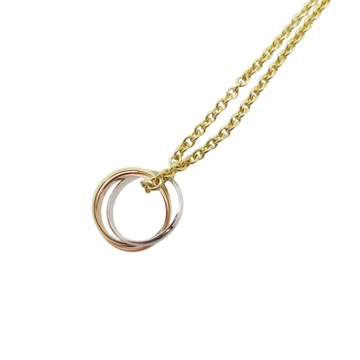 Cartier 卡地亞 18K 三色三金 Trinity 項鍊 【二手名牌BRAND OFF】