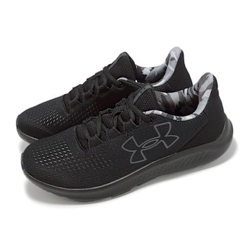 Under Armour 慢跑鞋 Charged Pursuit 3 BL Camo 男鞋 黑 透氣 輕量 緩衝 運動鞋 UA 3027156002
