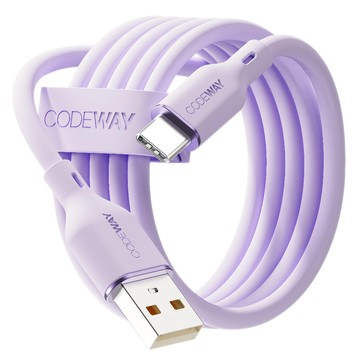 CODEWAY PALLET系列 USB-A-USB-C快充充電線  紫色  1條  0.2m