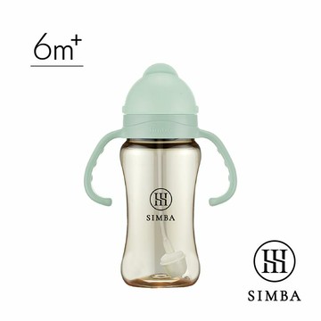 小獅王辛巴Simba 蘊蜜鉑金PPSU防漏滑蓋學習水杯270ml-綠沐SW8114★衛立兒生活館★