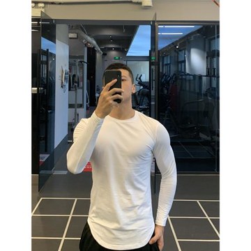 irontrap秋冬打底圓弧純色健身衣服長袖t恤男緊身衣速干上衣運動