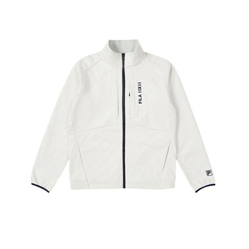 FILA GOLF 男保暖機能內刷毛外套-白色 1JKZ-6805-WT