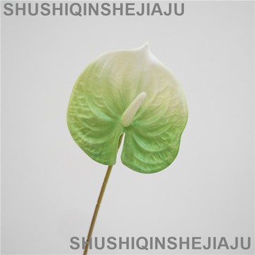 滿280元出貨 仿真花 假花 可開發票 仿真花3D打印小紅掌家居婚慶攝影軟裝工程裝飾花藝術插花擺件