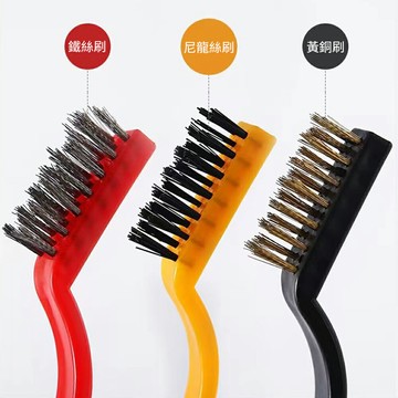 多功能清潔刷/銅/鐵/尼龍/清潔刷/銅刷/鐵刷/尼龍刷/灶台刷/煤氣灶刷/廚房 廁所清潔/縫隙清潔/顏色隨機出貨