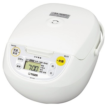 TIGER 虎牌 微電腦電子鍋 JBV-S18R tacook料理盤設計 1.8L (10人份)  白色