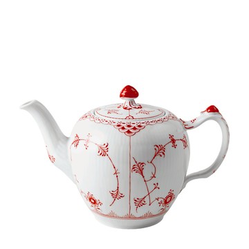 半花邊寶石紅-茶壺700ml