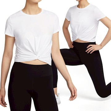 Nike AS W NK ONE Classic TWST SS 女款 白色 速乾 運動 短袖 HJ1055100