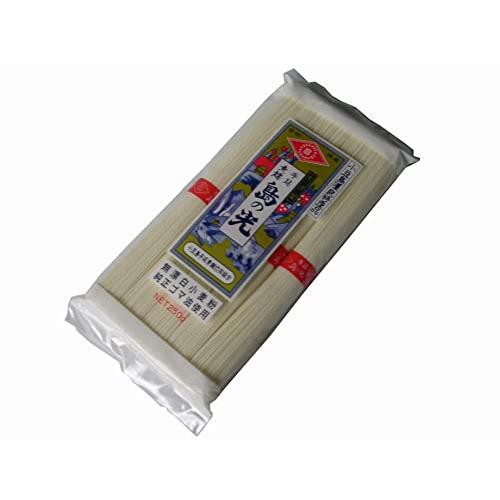 小豆島特産 手延 オリーブ素麺 島の光250ｇ(50g×5）3袋セット (島の光２袋、オリーブ１袋)