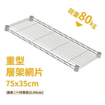鐵架配件｜層架專用重型網片75X35－耐重80kg》層版 鐵架 網片 收納架 波浪架 置物 層架 鐵力士架（附夾片）