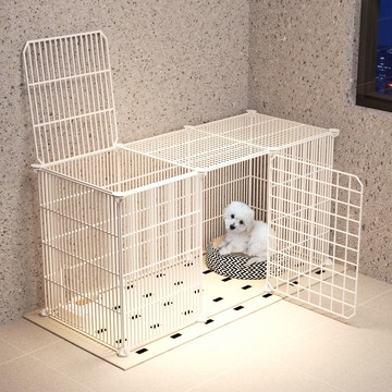 狗圍欄室內柵欄家用帶門帶頂板寵物籠子小型犬專用狗籠貓籠防越獄 d8053