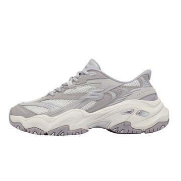 Skechers 休閒鞋 D Lites 6.0 Slip-Ins 女鞋 灰 拼接 老爹鞋 150703GRY