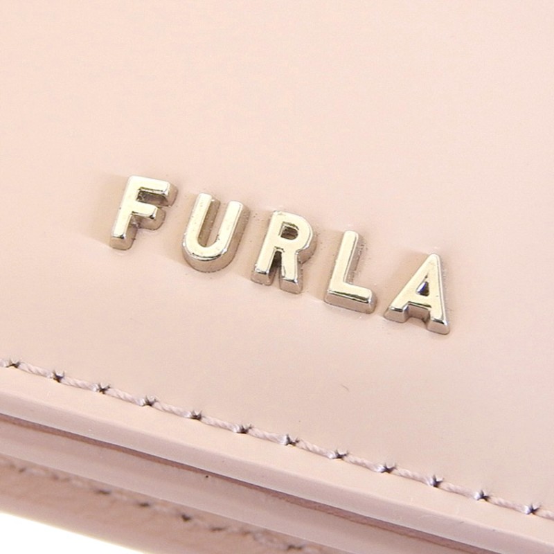 フルラ カードケース FURLA 名刺入れ レザー ピンクベージュ系