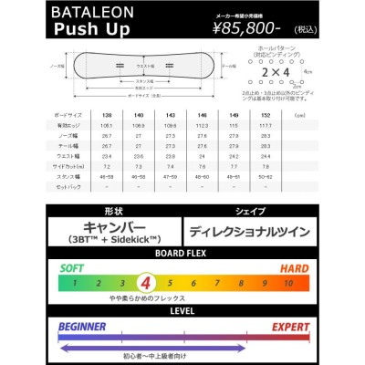 23-24 BATALEON/バタレオン PUSH UP プッシュアップ レディース スノーボード パウダー 板 2024 型落ち |  LINEブランドカタログ