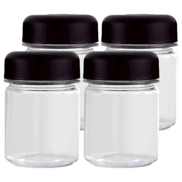 Nature Living 摩登Tritan材質標籤調味料罐組  1組  4個調味料罐 + 1張標籤貼紙