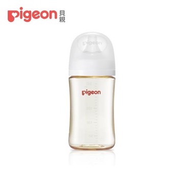 【Pigeon貝親】第三代母乳實感PPSU奶瓶240ml純淨白