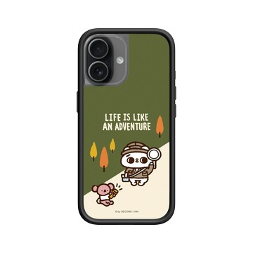 iPhone 17 Mod NX -邊框背蓋組合 (相機按鈕) 黑 - 爽爽貓 Song Song Meow by SECOND - 冒險爽爽貓