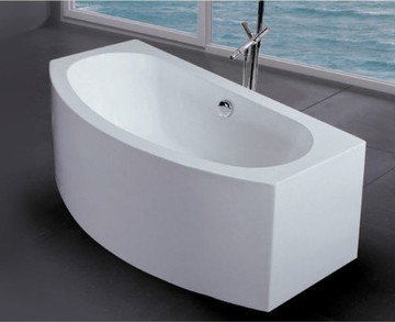 【麗室衛浴】BATHTUB WORLD D-060 壓克力 獨立造型缸 160*80*58CM