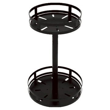 小麥購物 調料架 360度旋轉款 L381  黑色  24 x 24 x 39cm  1個