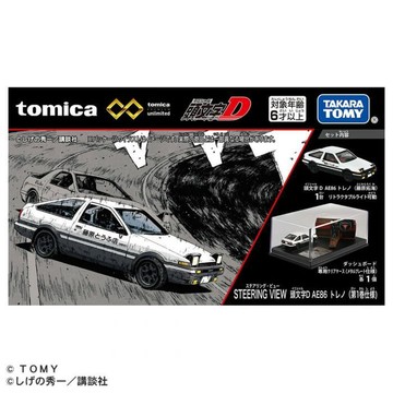 星矢TOY Tomica Premium 合金模型車  STEERING VIEW 頭文字Ｄ AE86 藤原拓海