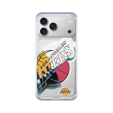 iPhone 17 Pro Max ClearX (MagSafe 兼容) 冰透藍 - NBA - 拼接系列-洛杉磯湖人 L.A. Lakers - Style Mix