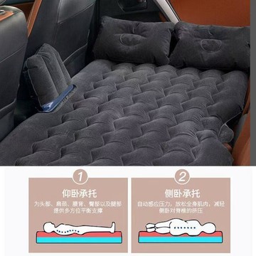 臺灣發貨>波浪側擋車載充氣牀墊SUV轎車通用自駕旅行戶外露營睡覺神器OEW