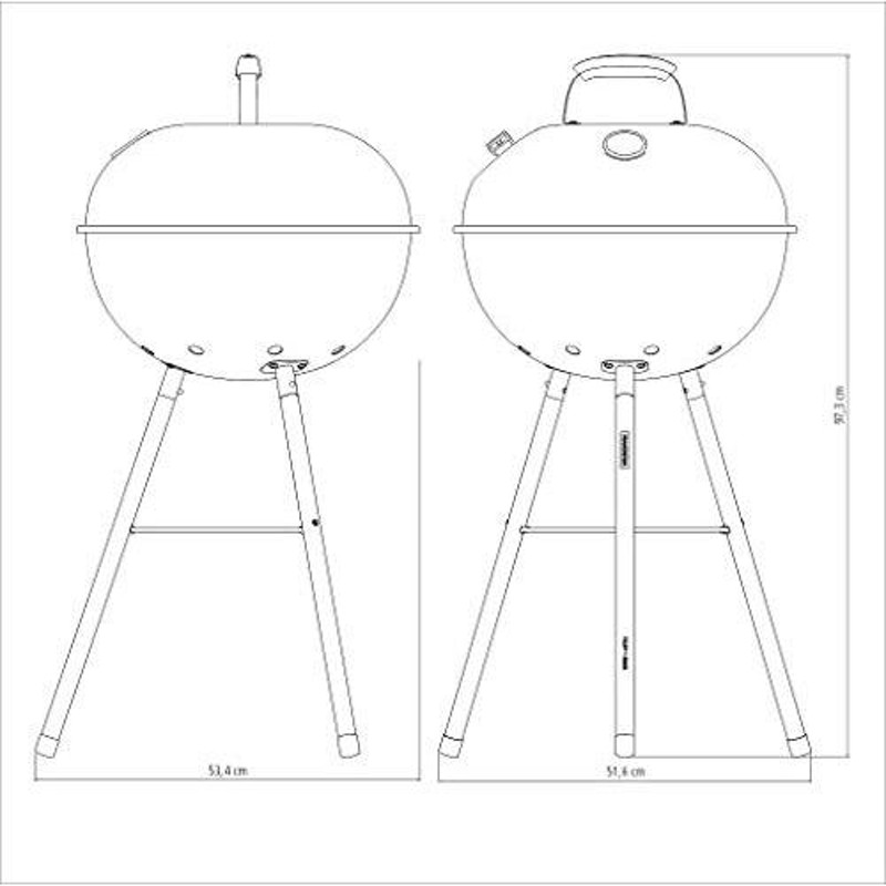 トラモンティーナ バーベキューコンロ シュラスコ 直径50cm 炭火用 蓋