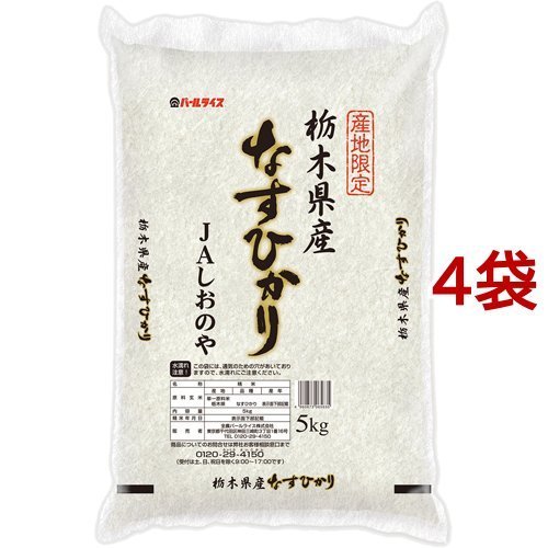 令和5年産 栃木県産 JAしおのや なすひかり 5kg*4袋セット