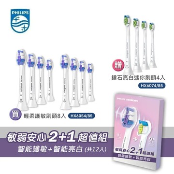Philips飛利浦HX6054/85x2+HX6074/8