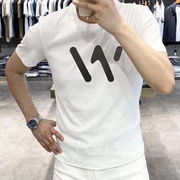 今年夏季新品爆款潮流潮牌大字母W時尚短袖透氣舒適打底休閑T恤男