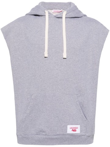 Charles Jeffrey Loverboy - sleeveless drawstring hoodie - men - Cotton - XS - Grey