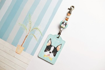 i好鉤 伸縮萬用證件套組 / 領結波士頓_H10