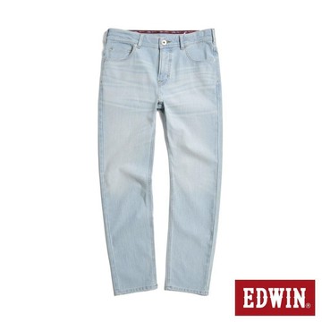 EDWIN 男裝 JERSEYS迦績 經典斜紋修身丹寧直筒迦績褲 (漂淺藍)