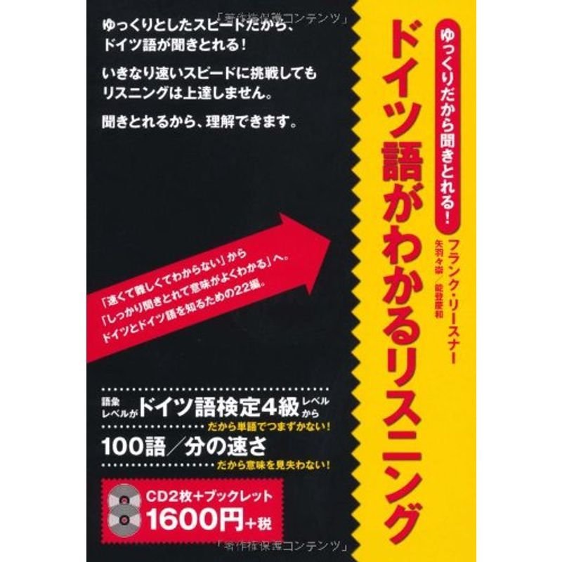 ドイツ語がわかるリスニング ゆっくりだから聞き取れる (CD テキスト)