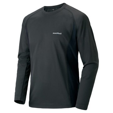 ├登山樂┤Mont-Bell  Cool L/S T M'S 男款排汗長上衣 深灰 # 1114121GM