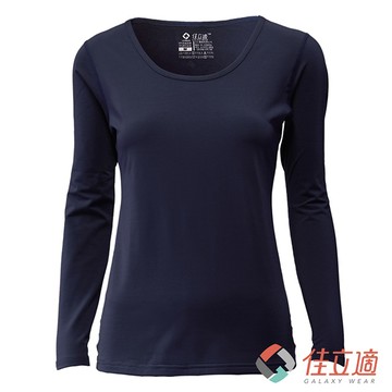 3M-佳立適-升溫蓄熱保暖衣-女U領-藍