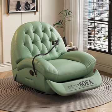 頭等太空沙發艙大款單人可躺電動多功能客廳懶人躺椅可伸縮搖搖椅