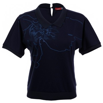 寬版印花POLO衫(女261124970)