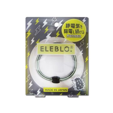 日本ELEBLO-頂級條紋編織防靜電手環-L號20cm橄欖綠1入/盒(急速除靜電手腕帶,男女手環飾品,開汽車門防靜電,綁馬尾髮圈,日常穿搭造型配件)