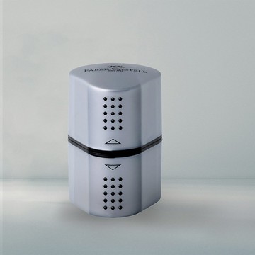 Faber-Castell DESIGN精緻多功能削筆器-銀色(原廠正貨)