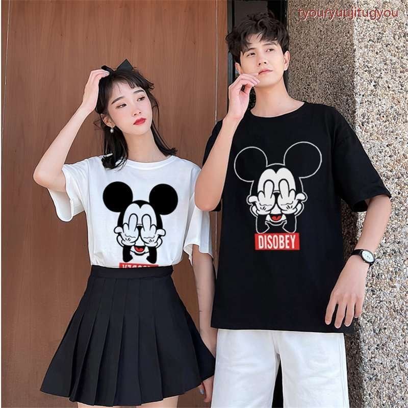 ディズニー ミッキー ミニー 半袖シャツペアｔシャツ Tシャツ トップス カットソーメンズレディース 恋人 お揃い ご夫婦 友達カップル ペアルック Mthoph6gs5 ファッション Www Lecascate It